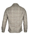 MANTO FERLA ALPACA OVERSHIRT JACKET - GREY & BROWN CHECK