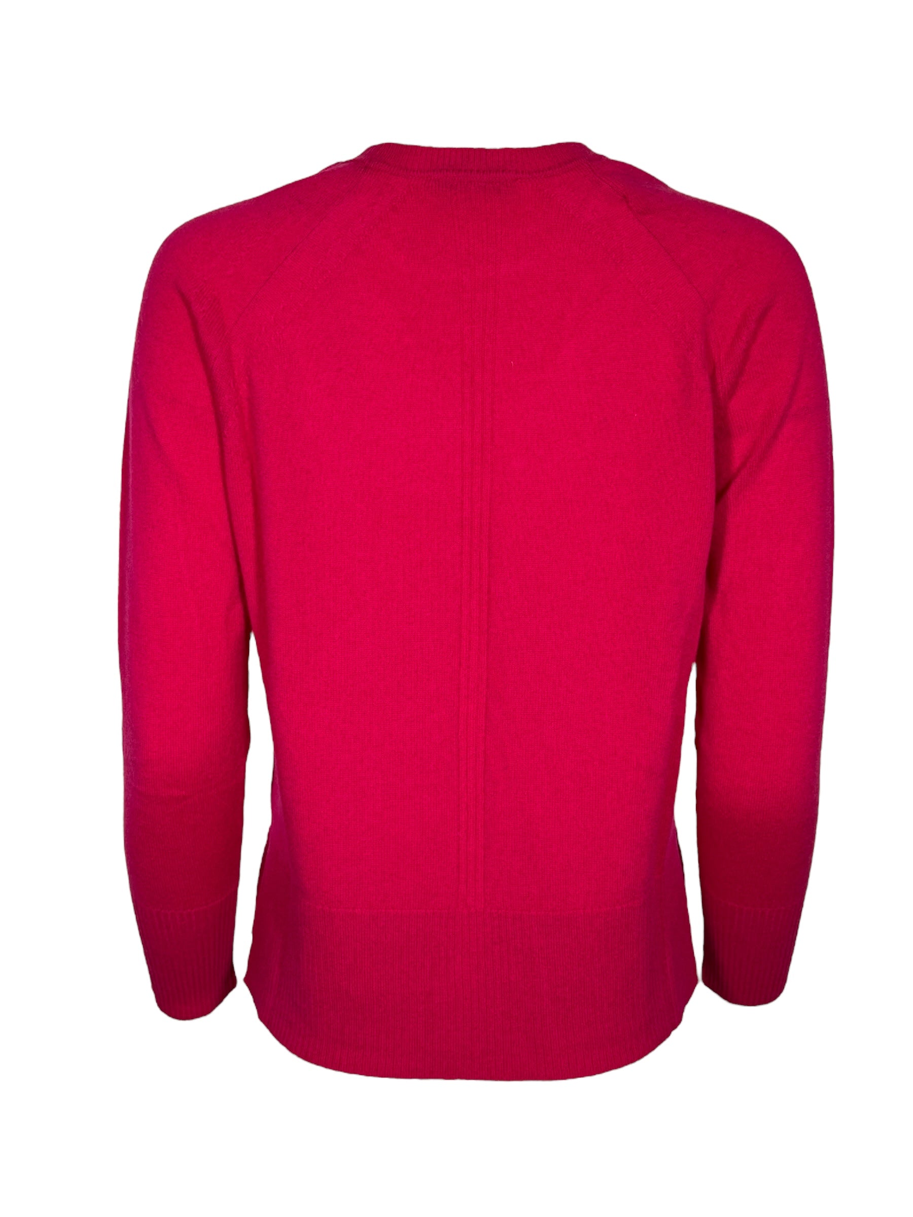 PUROTATTO CASHMERE ROUND NECK SWEATER - AZALEA