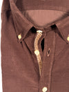 GMF 965 MEN'S SPORT SHIRT - BROWN CORDUROY
