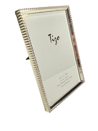 TIZO PICTURE FRAME - HAND POLISHED BEADED METAL