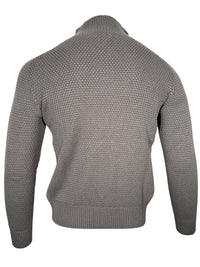 FLY3 REVERSIBLE FULL ZIP SWEATER - GREY