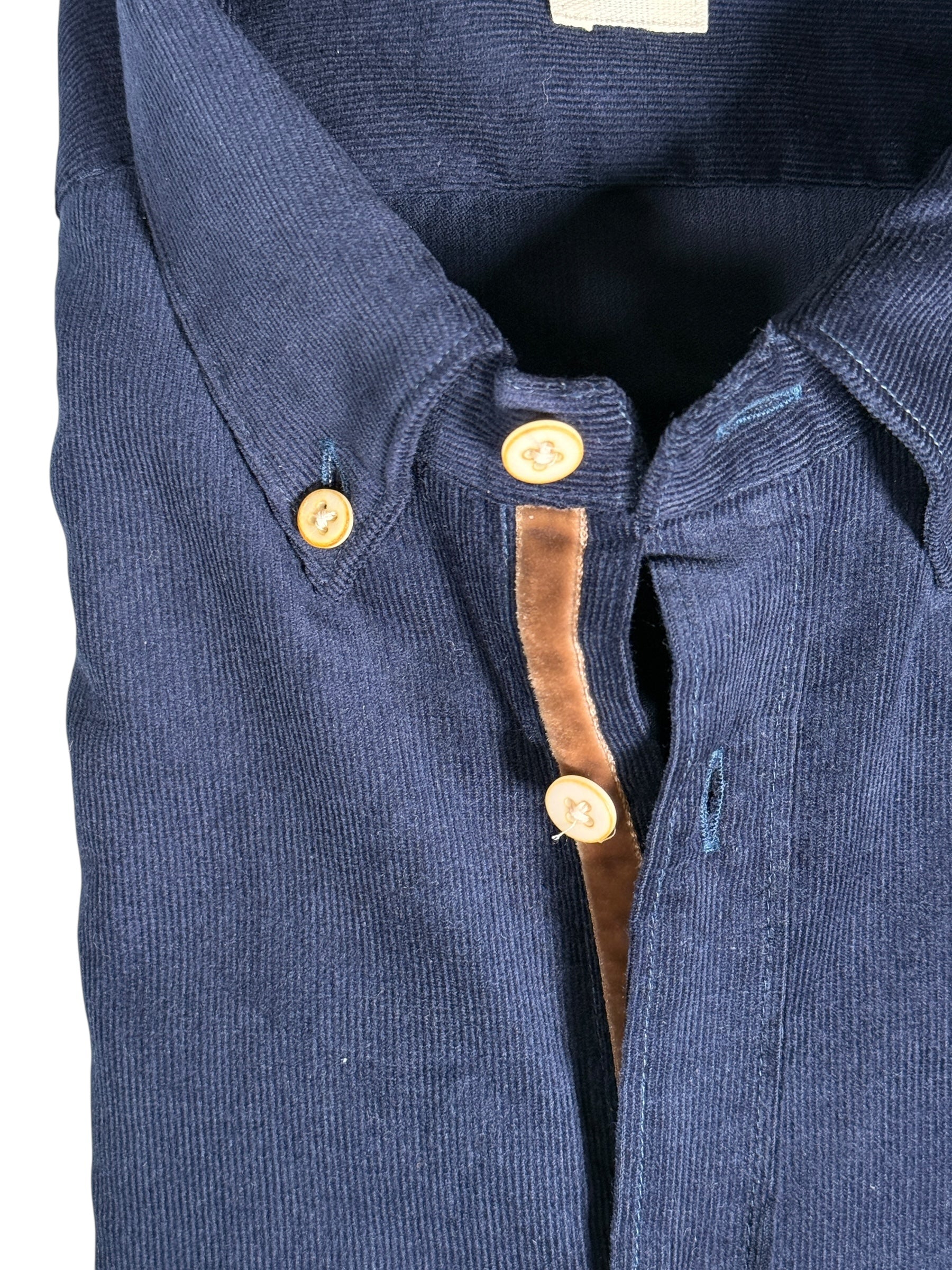 GMF 965 MEN'S SPORT SHIRT - NAVY CORDUROY
