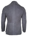 STEWART SUEDE BLAZER - DARK BLUE