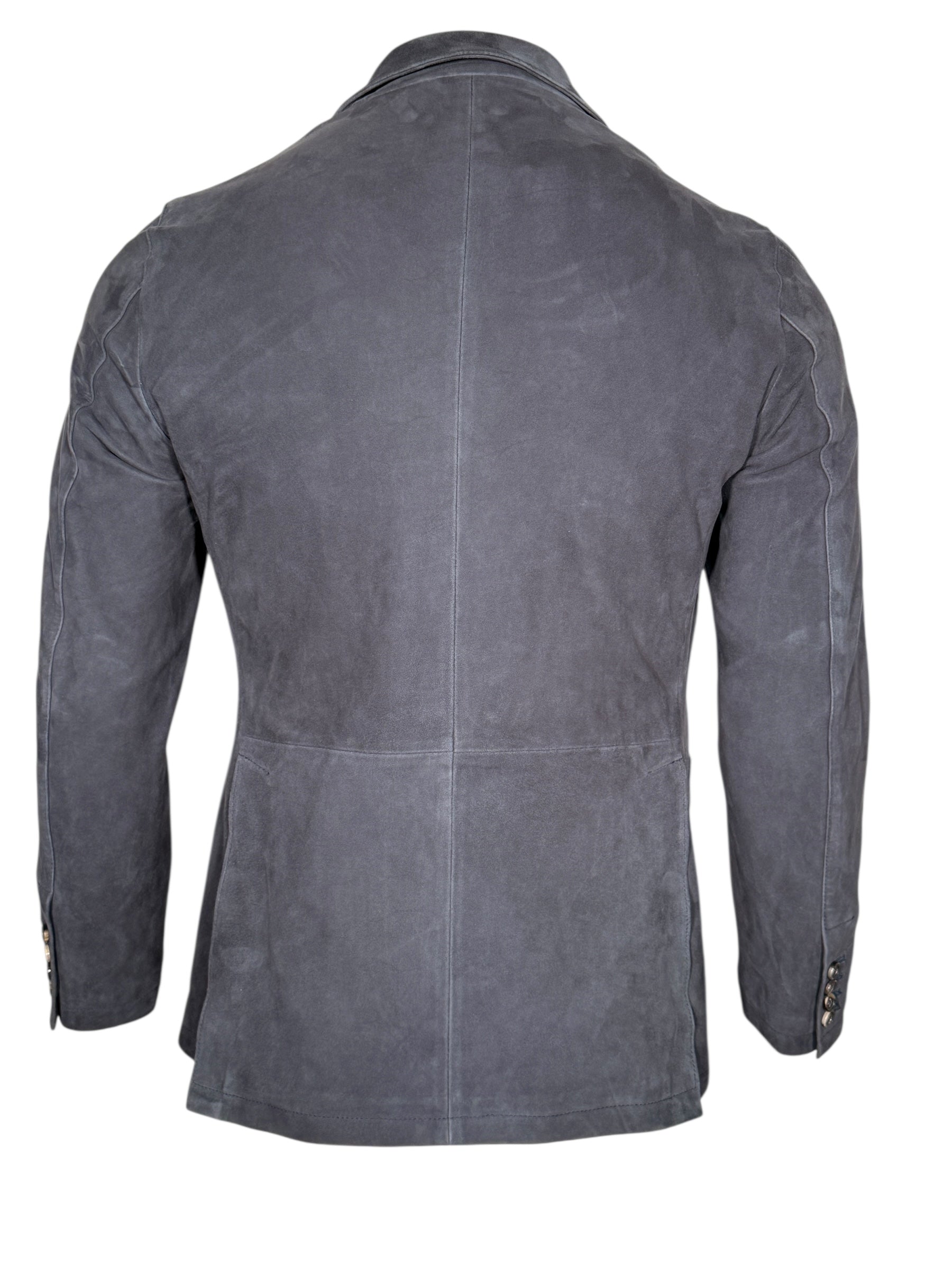 STEWART SUEDE BLAZER - DARK BLUE