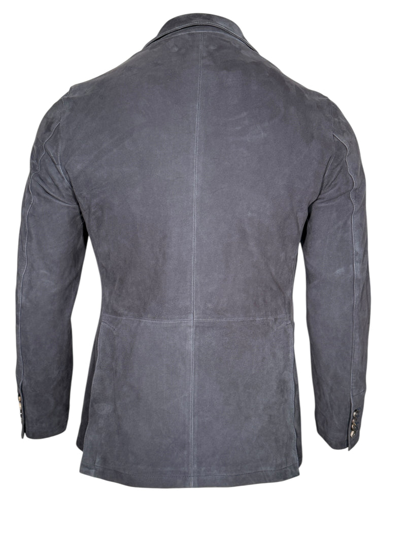 STEWART SUEDE BLAZER - DARK BLUE