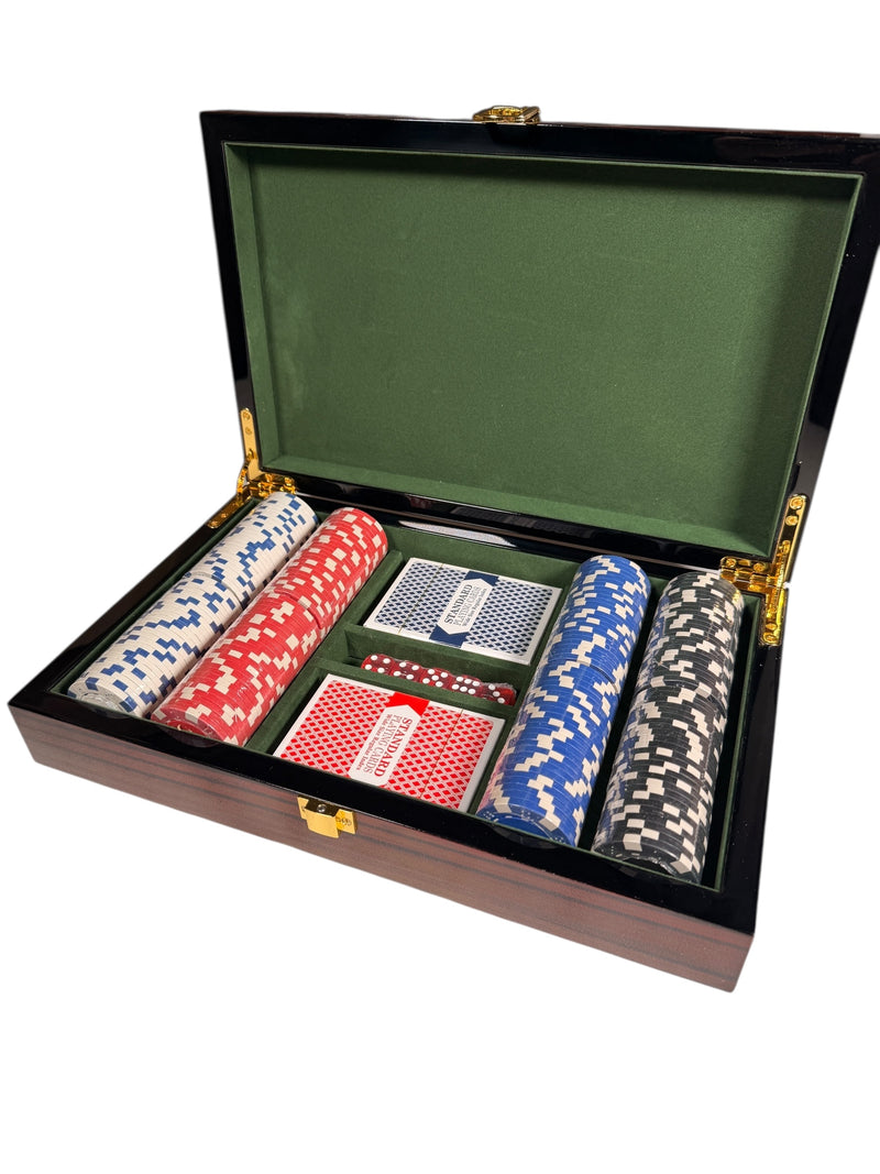 TIZO WOOD POKER SET - EBONY