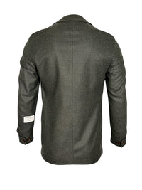 OARS & OLD IVY LORO PIANA WOOL/CASHMERE JACKET - BOTTLE GREEN