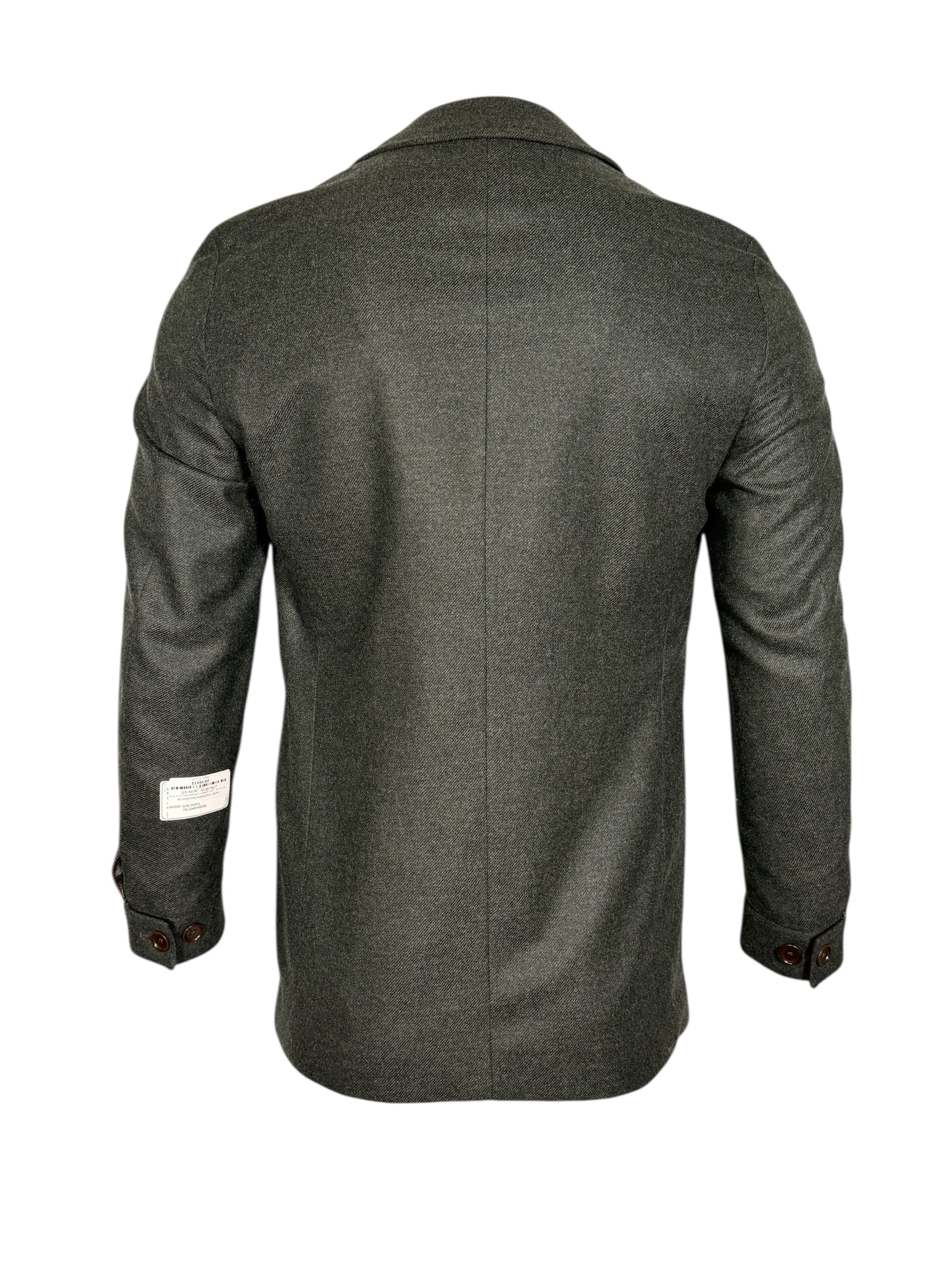 OARS & OLD IVY LORO PIANA WOOL/CASHMERE JACKET - BOTTLE GREEN