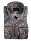 CALDER CARMEL MEN'S SHIRT - MADDER PAISLEY PRINT