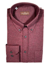 BUTTON DOWN SPORT SHIRT - BURGUNDY 'DENIM'