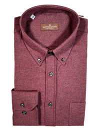 BUTTON DOWN SPORT SHIRT - BURGUNDY 'DENIM'