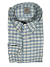 GIANGI NAPOLI MEN'S SHIRT - LIGHT BLUE CHECK