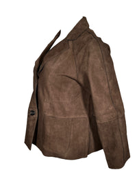 VERDURA WOMEN'S SUEDE JACKET - CHESTNUT