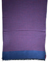 BIGI HOUNDSTOOTH SCARF - NAVY/RED