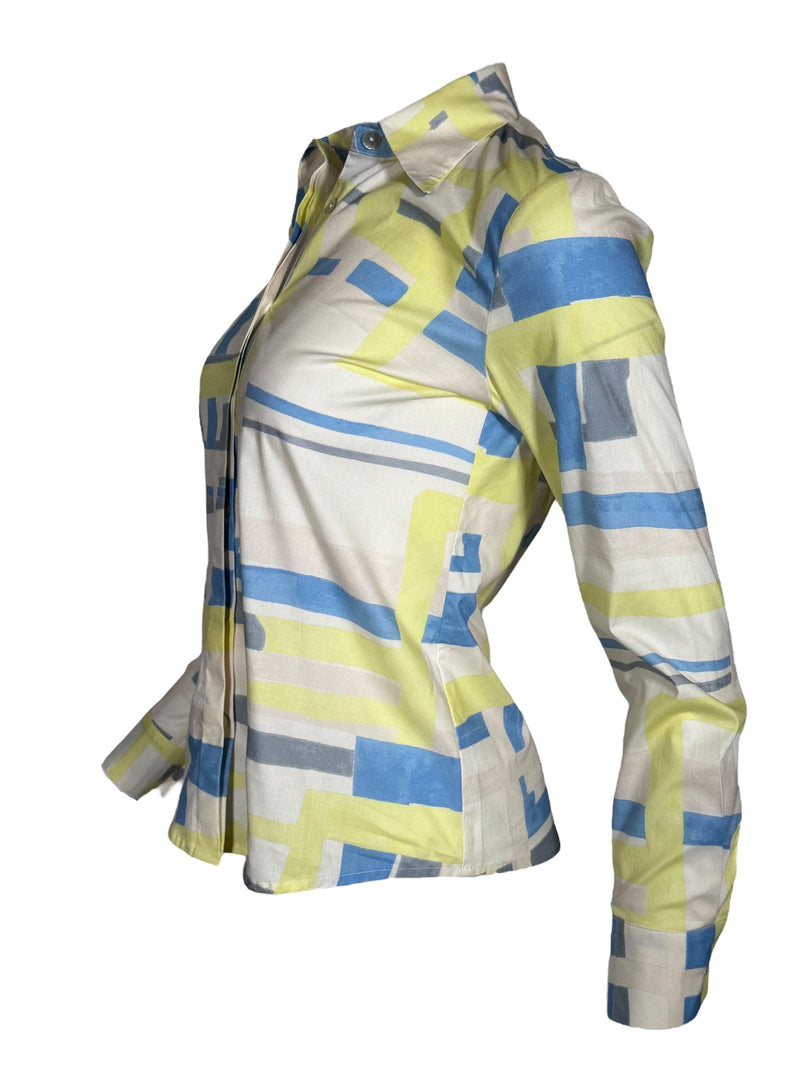 ANNA MARIA PALETTI BLOUSE - BLUE PRINT