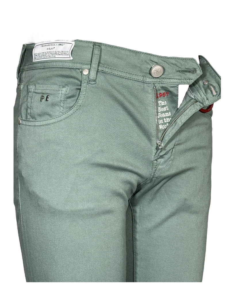 TRAMAROSSA MEN'S STRETCH JEANS - SAGE