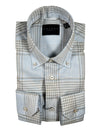 CALDER CARMEL MEN'S SHIRT - SKY BLUE CHECK PLAID