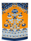 CALABRESE 1924 LINEN & SILK SCARF - ORANGE FLORAL