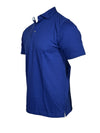 BUTTON DOWN MEN'S TECH PIQUE POLO - SOLID COBALT BLUE