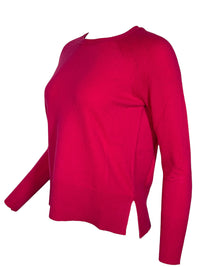 PUROTATTO CASHMERE ROUND NECK SWEATER - AZALEA
