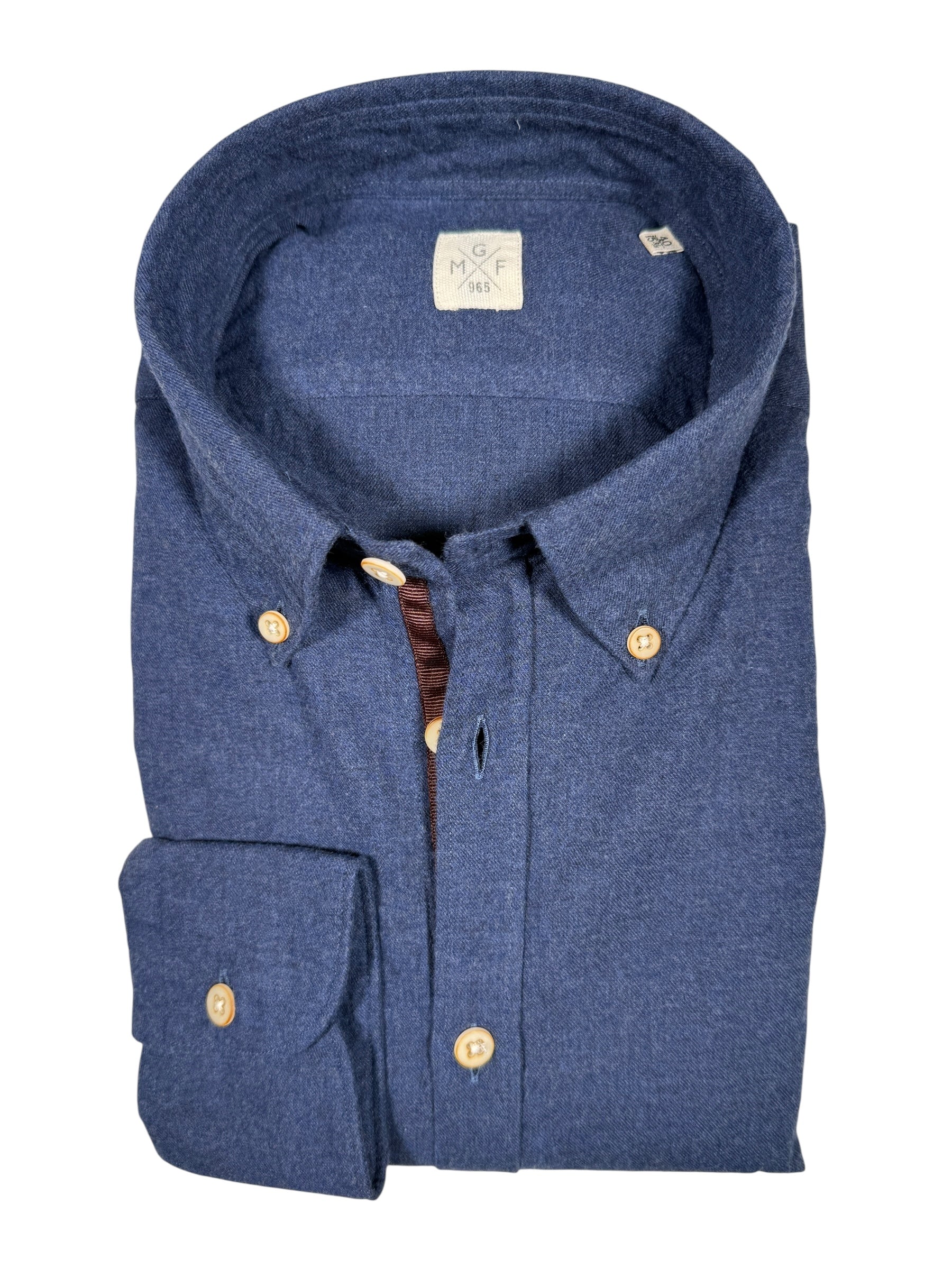 GMF 965 MEN'S SPORT SHIRT - SOLID NAVY