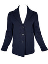AMINA RUBINACCI WOOL COAT - NAVY