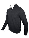 ALAN PAINE CAIRNS 1/4 ZIP SWEATER - CHARCOAL