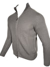FLY3 REVERSIBLE FULL ZIP SWEATER - GREY