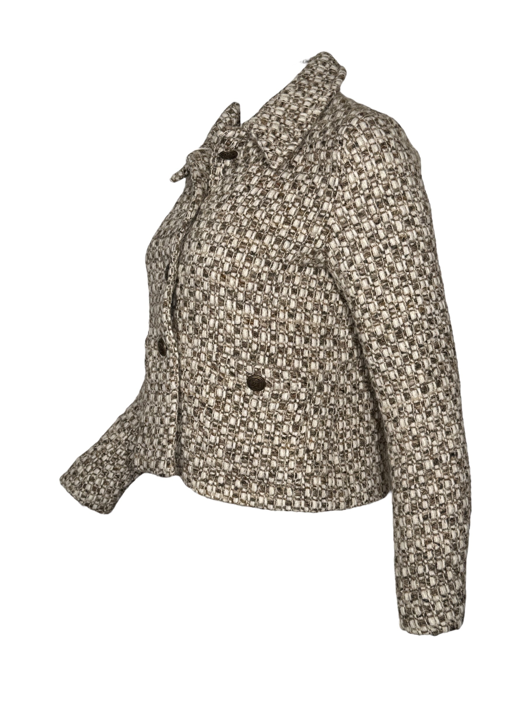 SAND COPENHAGEN SHORT JACKET - TAN MIX