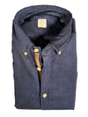 GMF 965 MEN'S SPORT SHIRT - NAVY CORDUROY