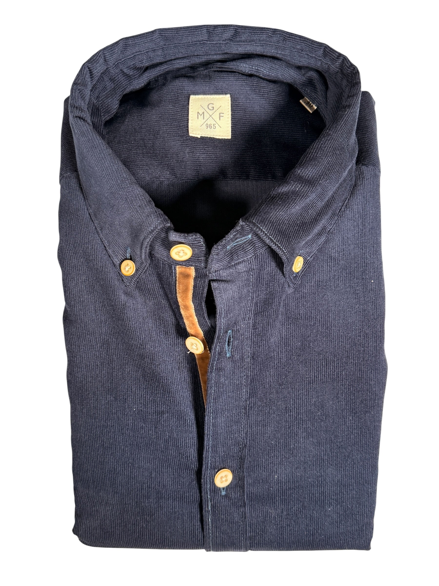 GMF 965 MEN'S SPORT SHIRT - NAVY CORDUROY