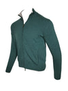ADESI CASHMERE MEN'S TIPPED FULL ZIP SWEATER - DRAGO/CITY