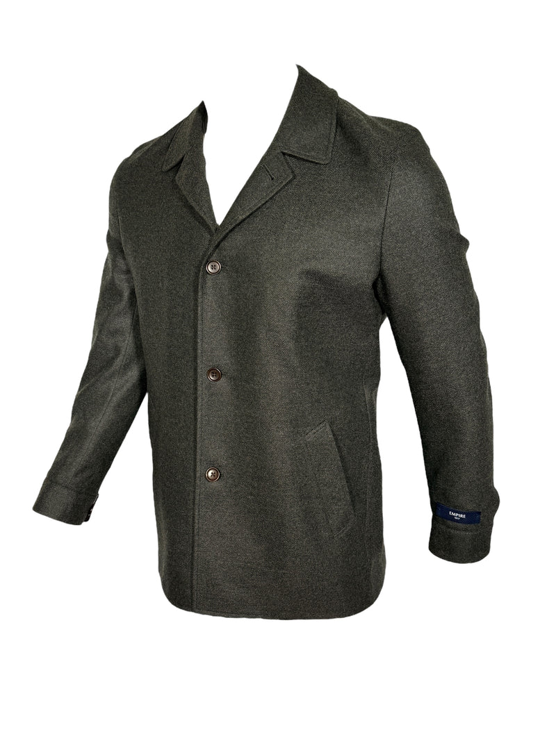 OARS & OLD IVY LORO PIANA WOOL/CASHMERE JACKET - BOTTLE GREEN