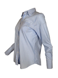 INES DE LA FRESSANGE MAUREEN SHIRT - BLUE/WHITE STRIPE