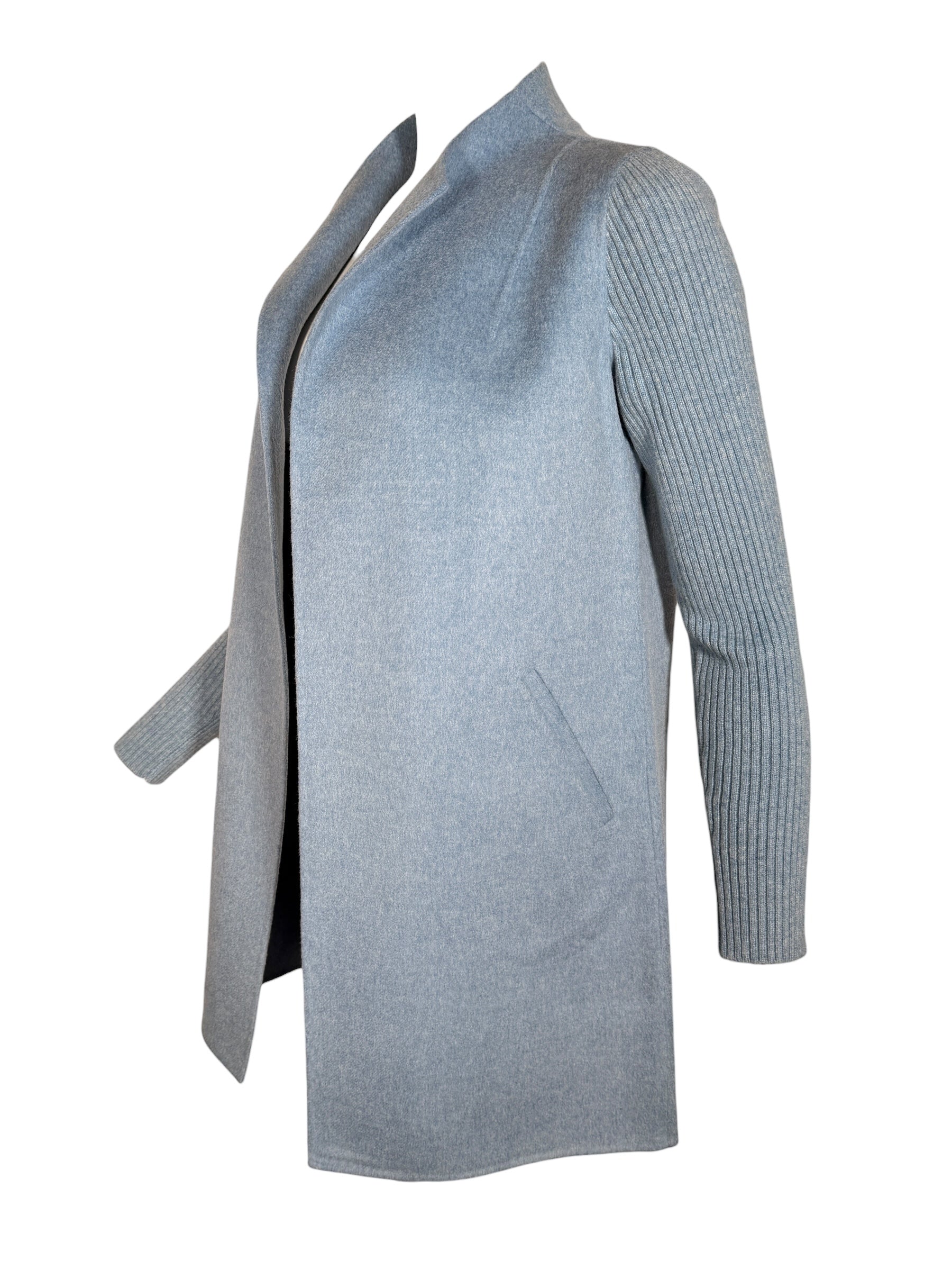 KINROSS RIB SLEEVE COAT - COVE