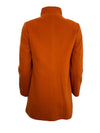 CINZIA ROCCA WOOL TOGGLE COAT - PUMPKIN