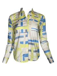 ANNA MARIA PALETTI BLOUSE - BLUE PRINT