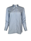 ROSSO 35 BACK PLEATED STRIPED SHIRT - LIGHT BLUE
