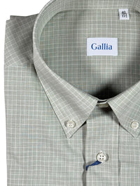 GALLIA MEN'S SHIRT - GREEN REVERSE CHECK