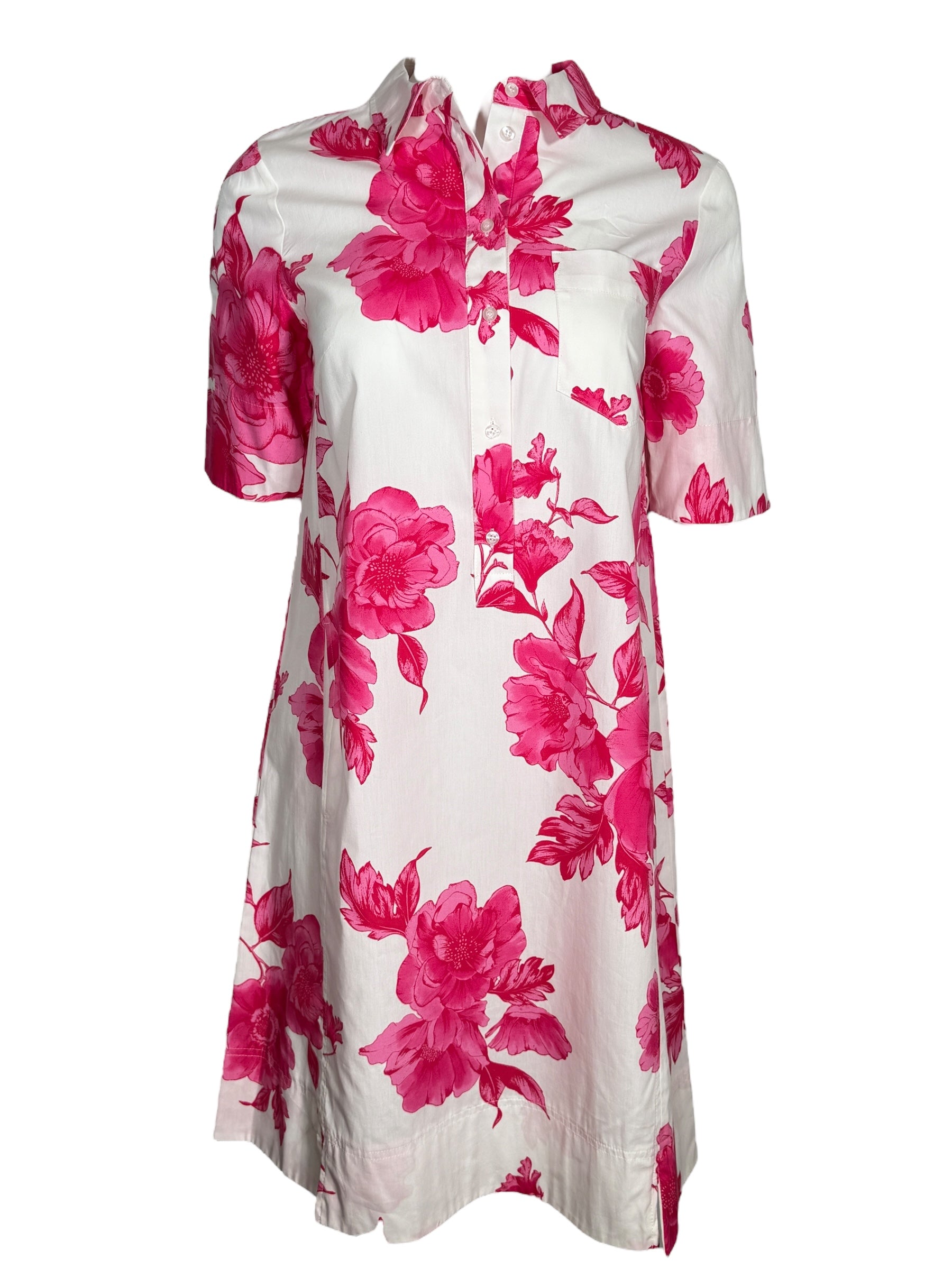 OUI FLORAL DRESS - PINK & WHITE