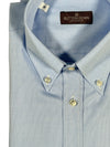 BUTTON DOWN SPORT SHIRT - SOLID MID BLUE PIQUE