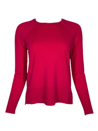 PUROTATTO CASHMERE ROUND NECK SWEATER - AZALEA