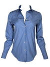 GIANGI NAPOLI WOMEN'S CATY STRIPE SHIRT - BLUE/NAVY