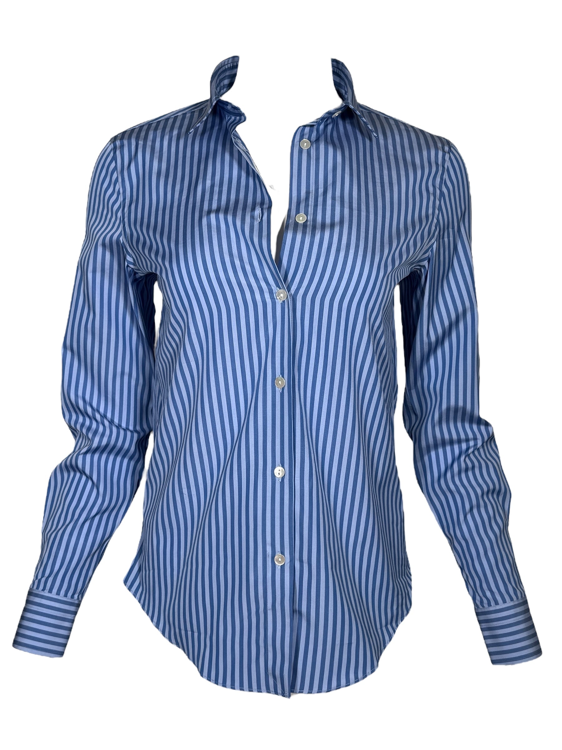 GIANGI NAPOLI WOMEN'S CATY STRIPE SHIRT - BLUE/NAVY
