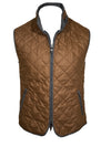 WATERVILLE WOOL MELANGE FLANNEL VEST - WHISKY