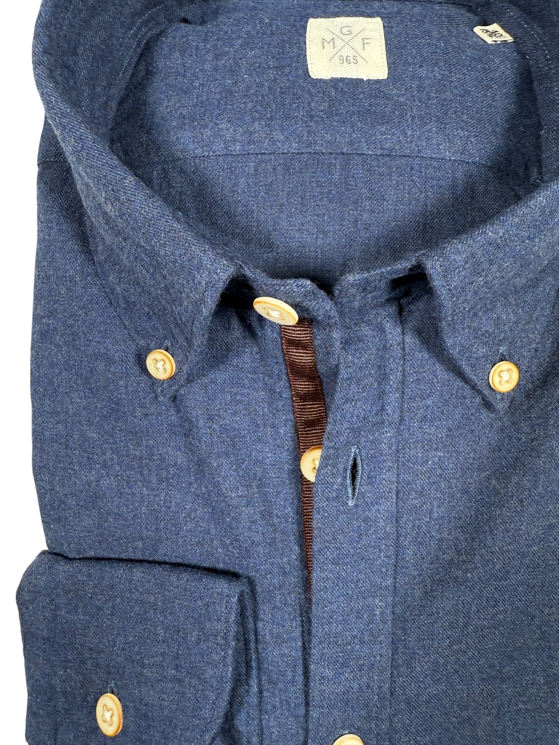 GMF 965 MEN'S SPORT SHIRT - SOLID NAVY