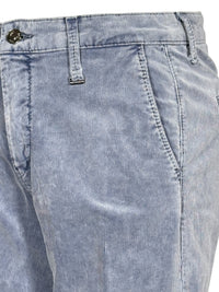 MAC WOMEN'S CHINO TURN UP CORDUROY PANT - CAPRI BLUE