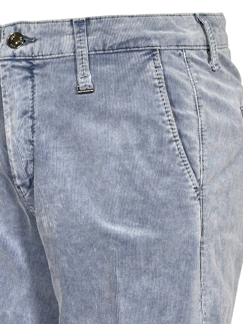 MAC WOMEN'S CHINO TURN UP CORDUROY PANT - CAPRI BLUE