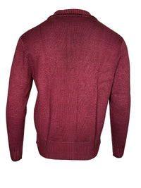 L.B.M. 1911 WOOL CARDIGAN - BORDEAUX