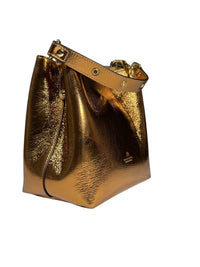CUOIERIA FIORENTINA ALICE SMALL BUCKET BAG - METALLIC DESERT